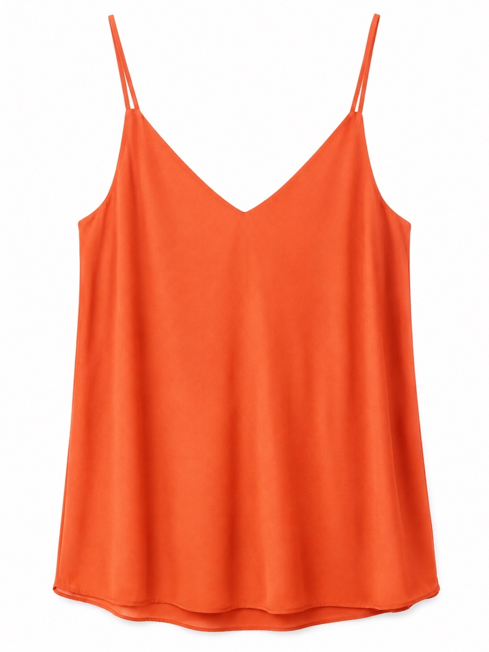 Mango Suit Orange Viscose Cami Top M BNWT Fully Lined Strappy